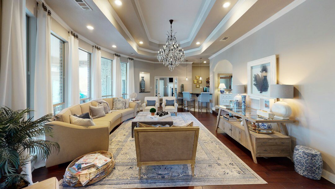 luxury celebrity living room