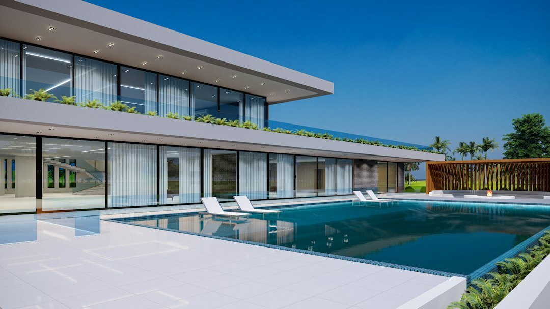 luxury villa pool